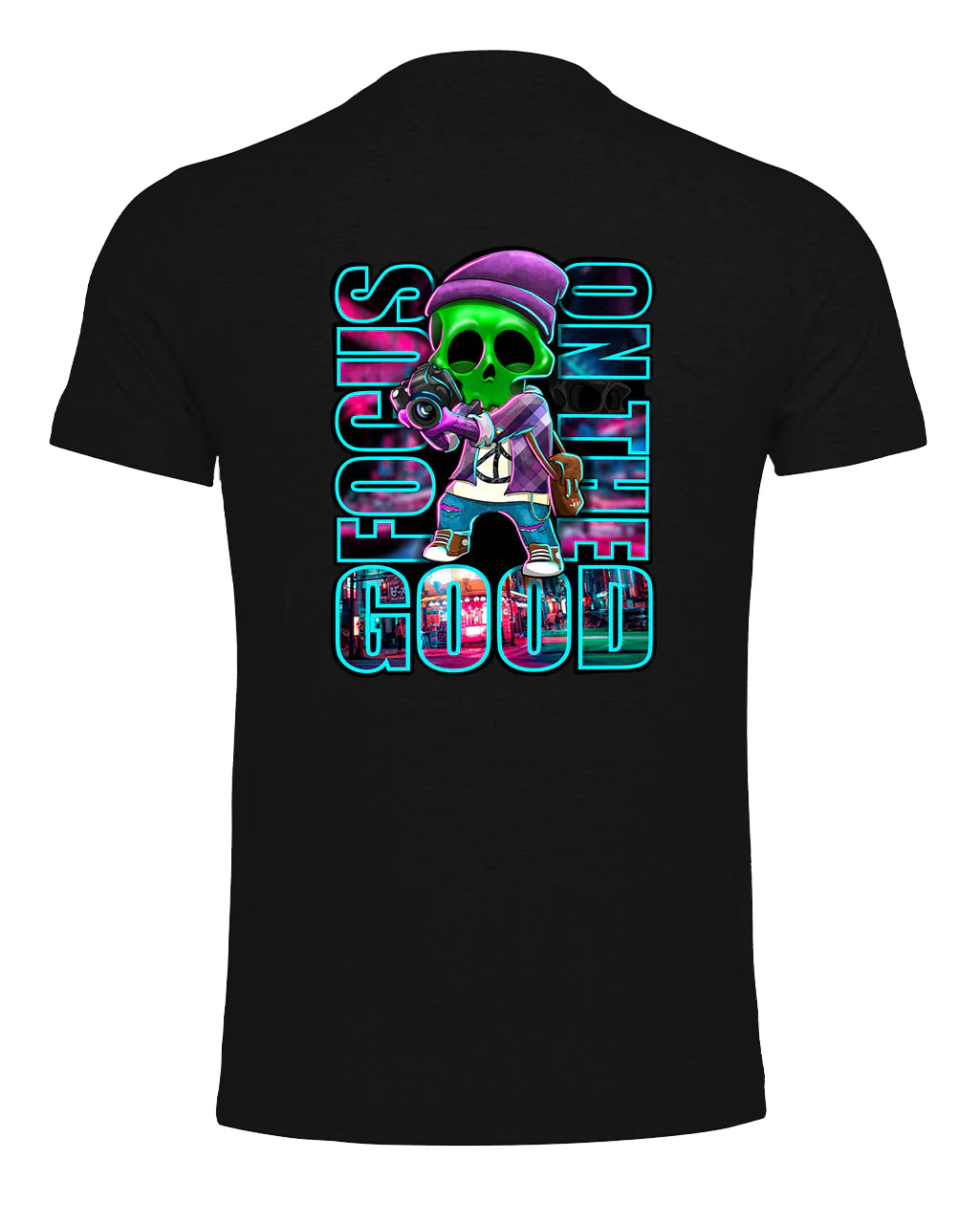 Focus On The Good T-Shirt By Unsubtle Skulls