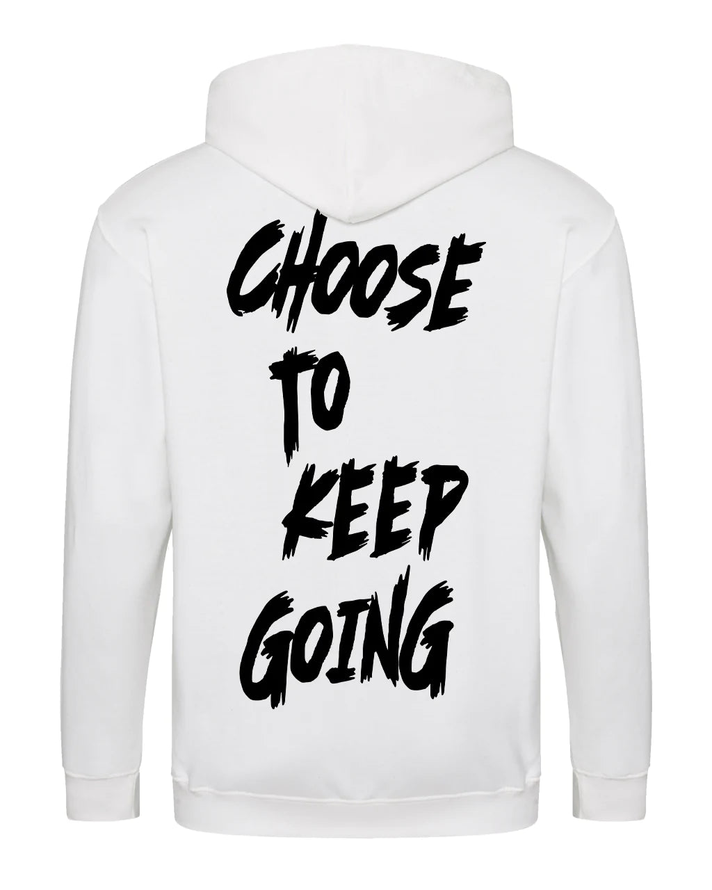 Black Choose To Keep Going Semi Colon Zipped Hoodie / Mental Health Awareness