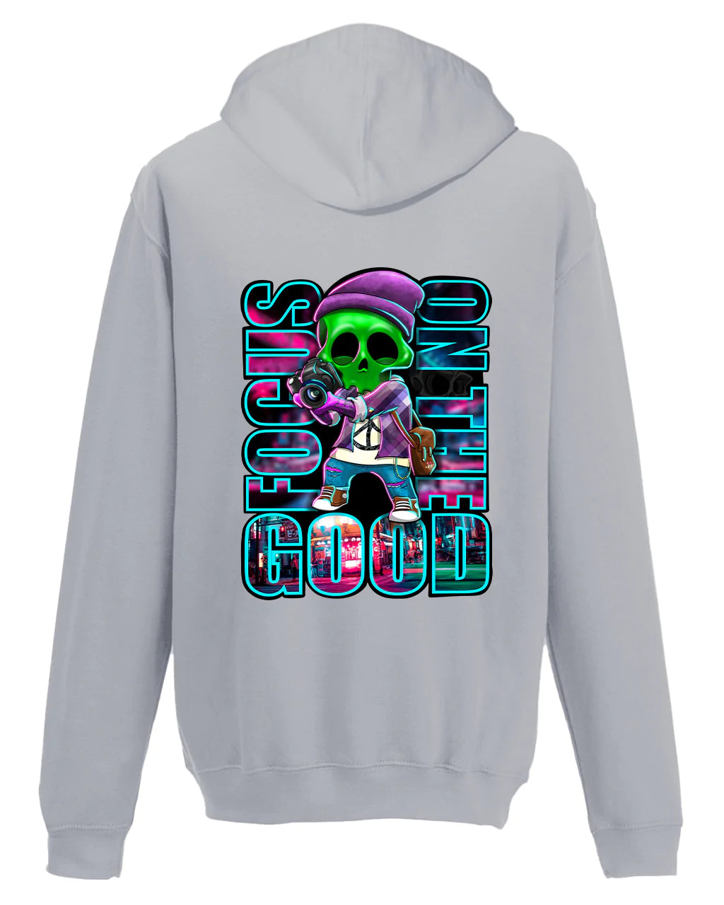 Focus On The Good Hoodie By Unsubtle Skulls