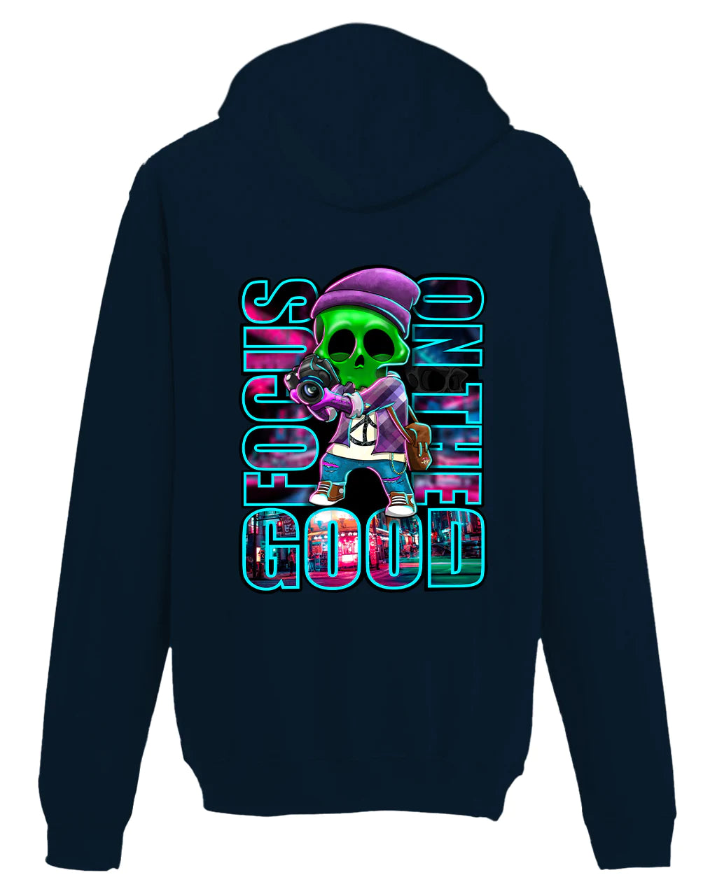 Focus On The Good Hoodie By Unsubtle Skulls