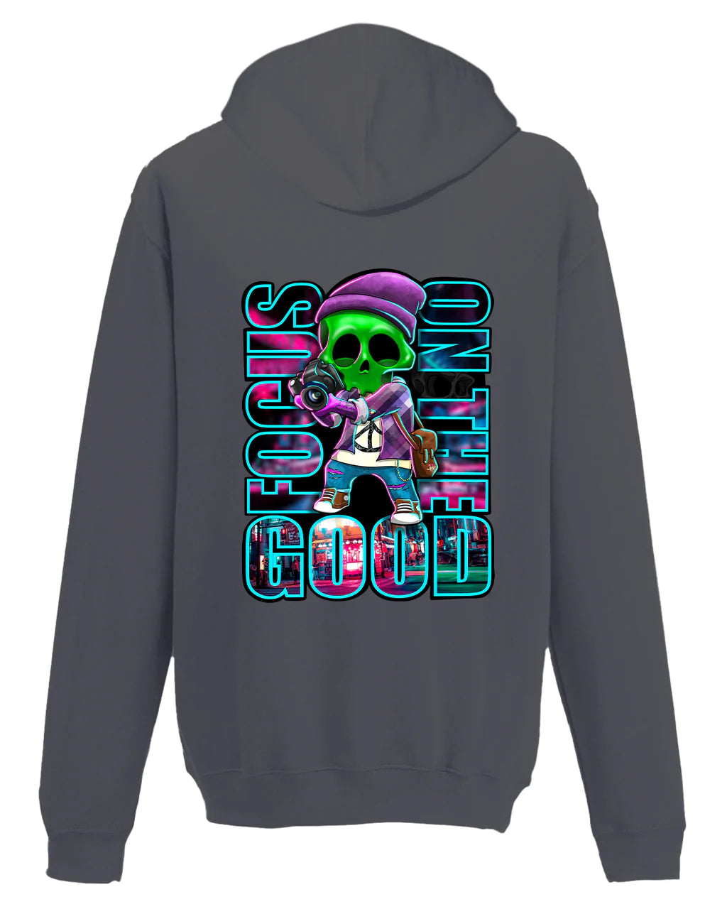 Focus On The Good Hoodie By Unsubtle Skulls