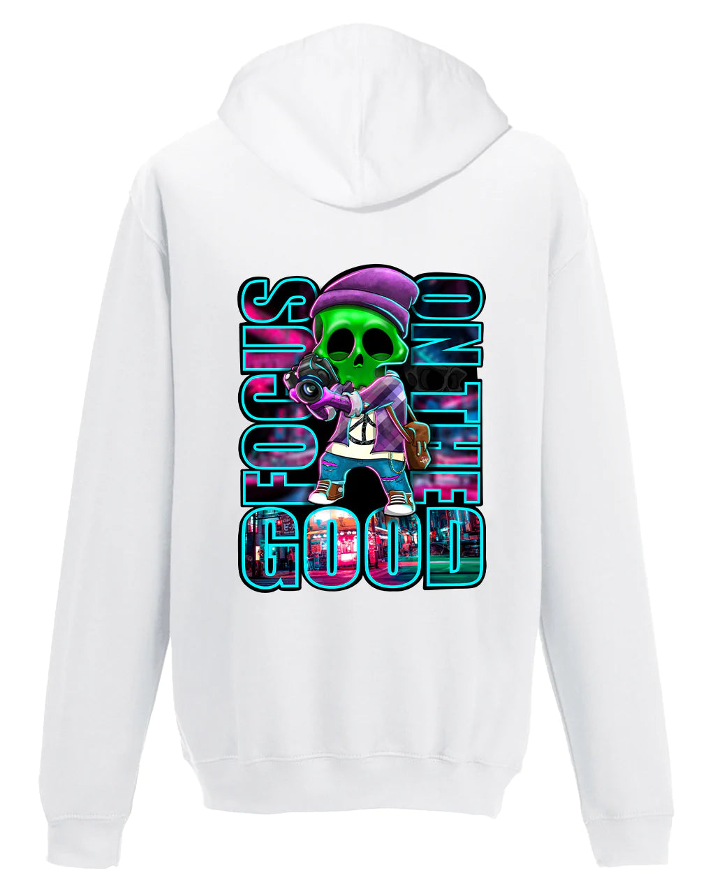 Focus On The Good Hoodie By Unsubtle Skulls