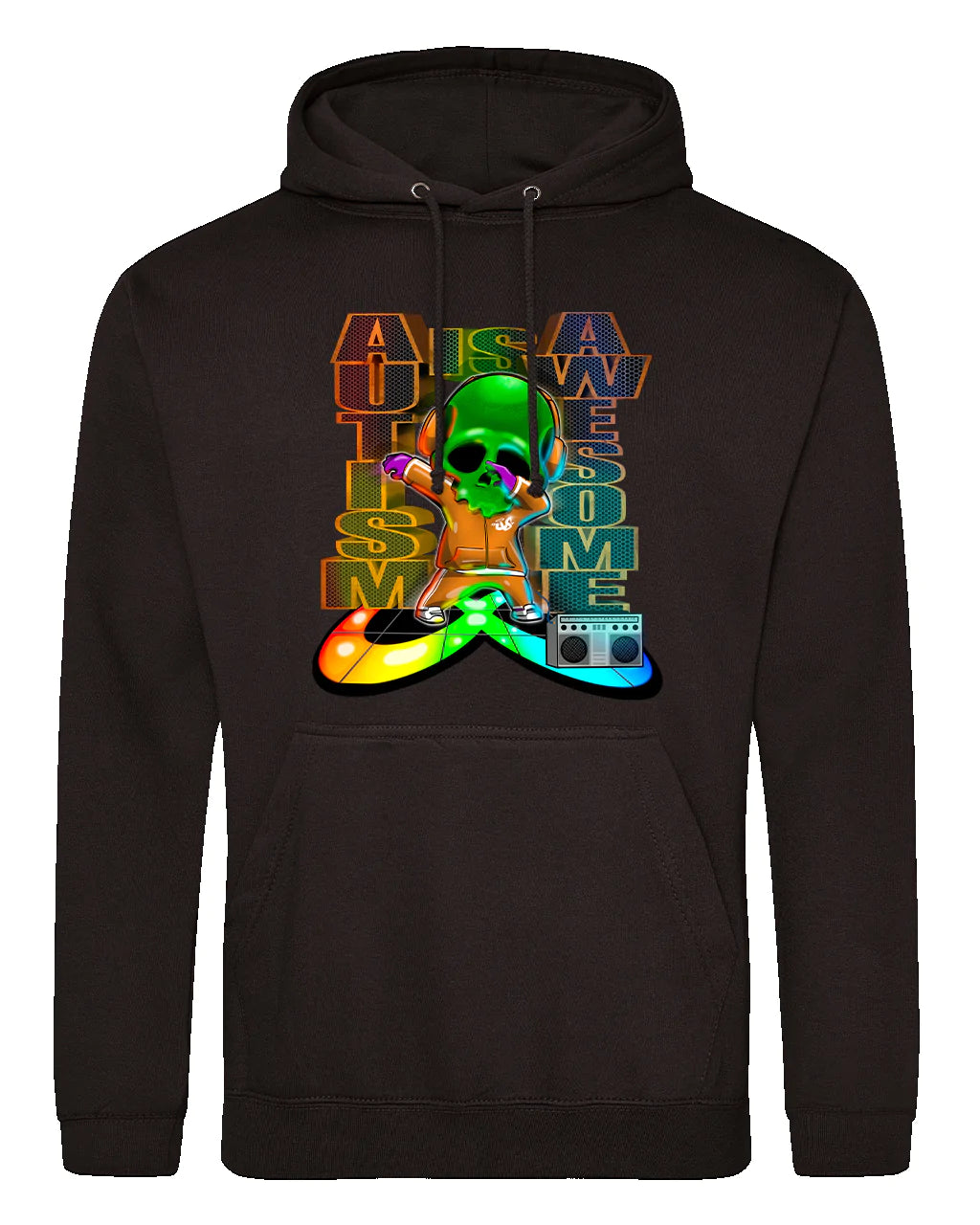 Autism Mental Health Awareness Hoodie By Unsubtle Skulls