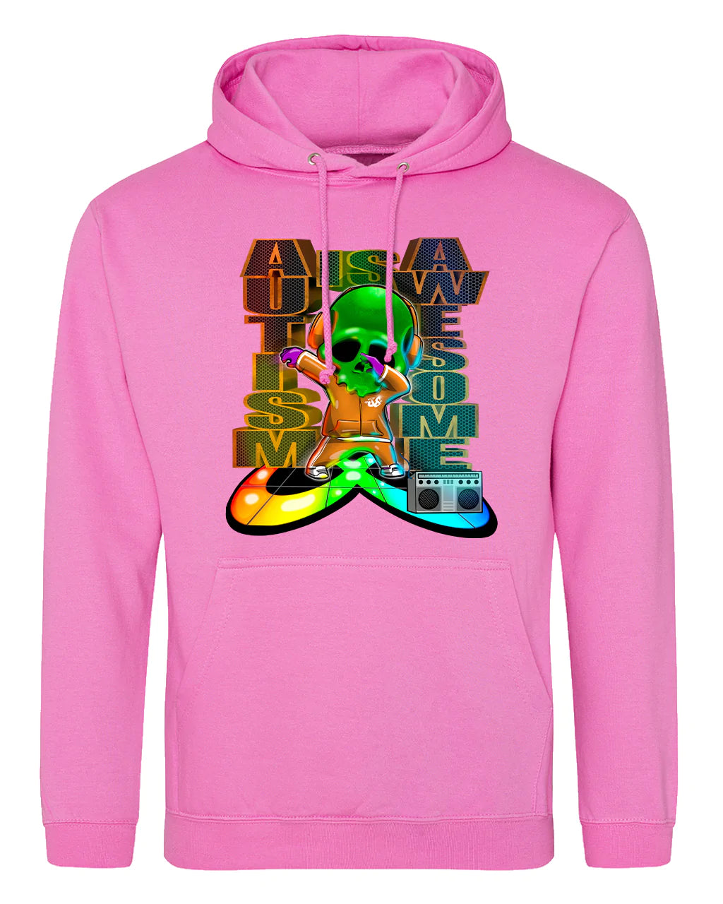 Autism Mental Health Awareness Hoodie By Unsubtle Skulls