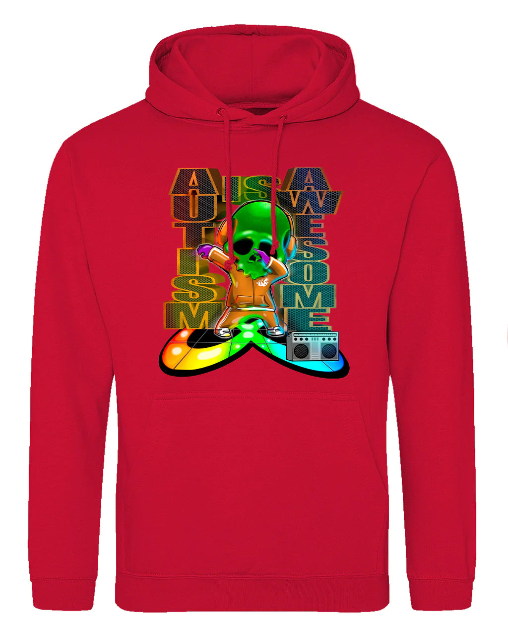 Autism Mental Health Awareness Hoodie By Unsubtle Skulls