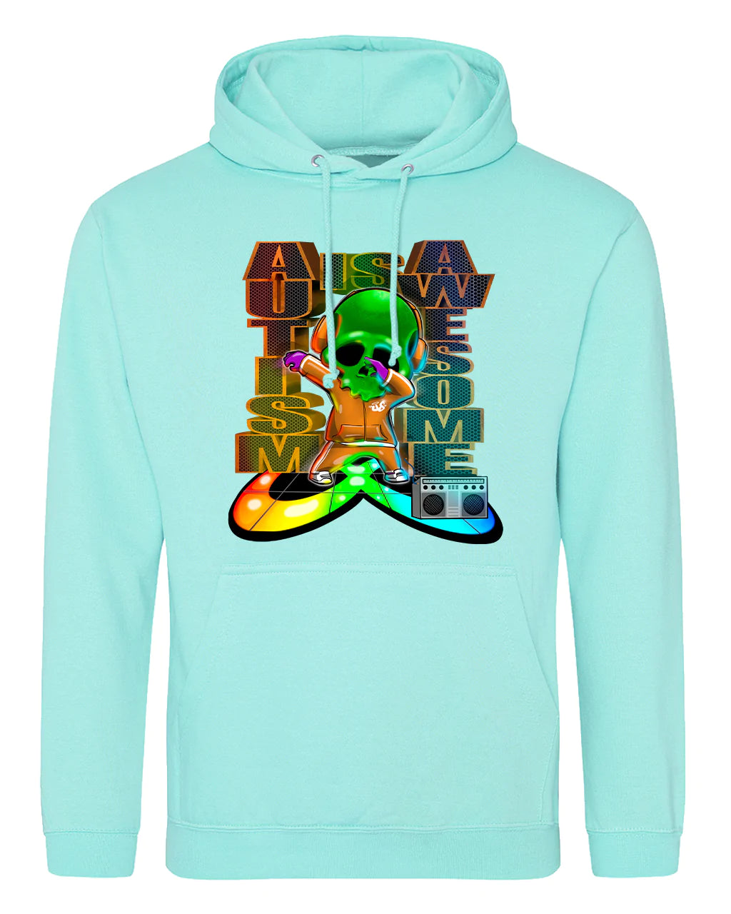 Autism Mental Health Awareness Hoodie By Unsubtle Skulls