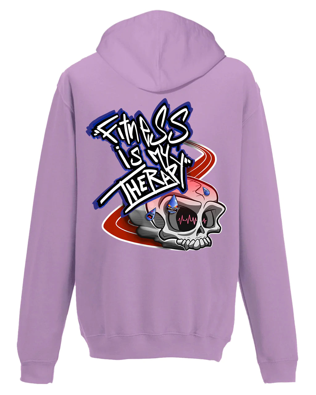 Fitness Is My Therapy Hoodie / Mental Health Awareness By Unsubtle Skulls