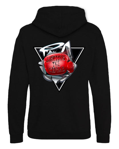 Fighting the Stigma Back Hoodie / Mental Health Awareness