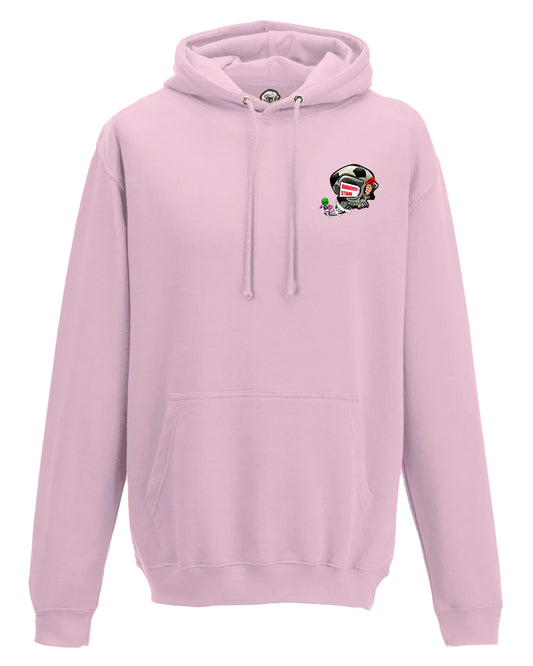 Pink Anti Racism Awareness Hoodie By Unsubtle Skulls