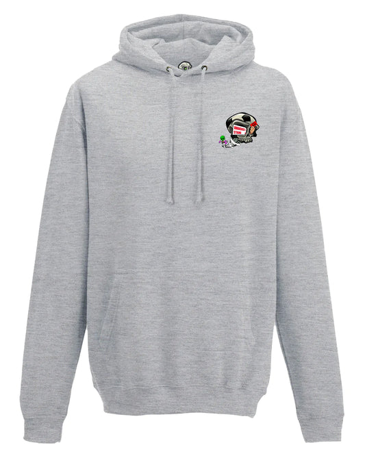 Heather Grey Anti Racism Awareness Hoodie By Unsubtle Skulls