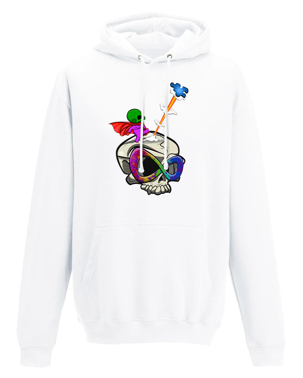 Autism Mental Health Awareness Hoodie By Unsubtle Skulls