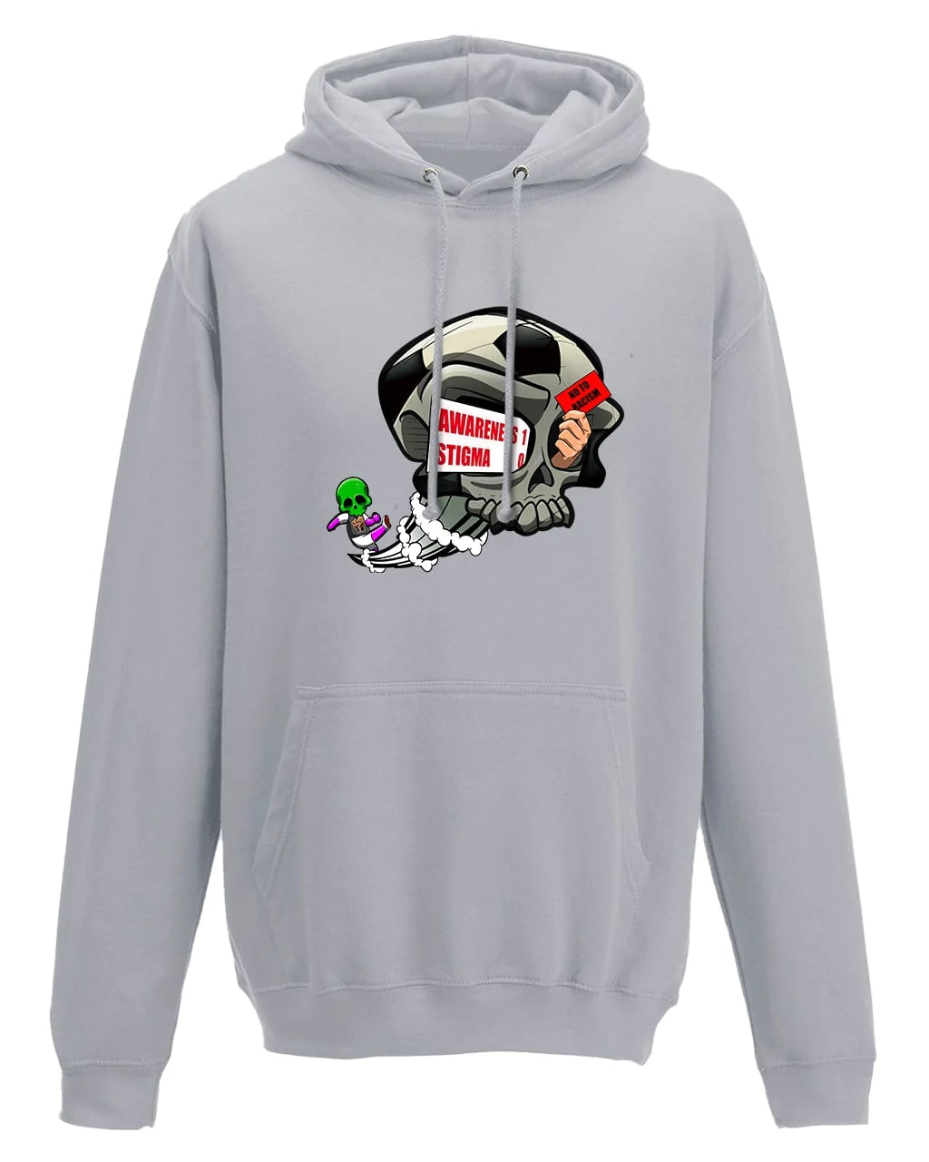 Moondust Anti Racism Awareness Hoodie By Unsubtle Skulls