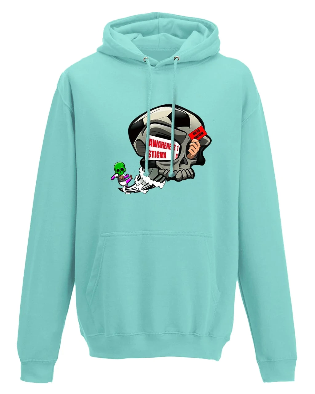 Peppermint Anti Racism Awareness Hoodie By Unsubtle Skulls