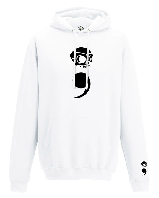 Semi Colon Mental Health Awareness Hoodie By Unsubtle Skulls