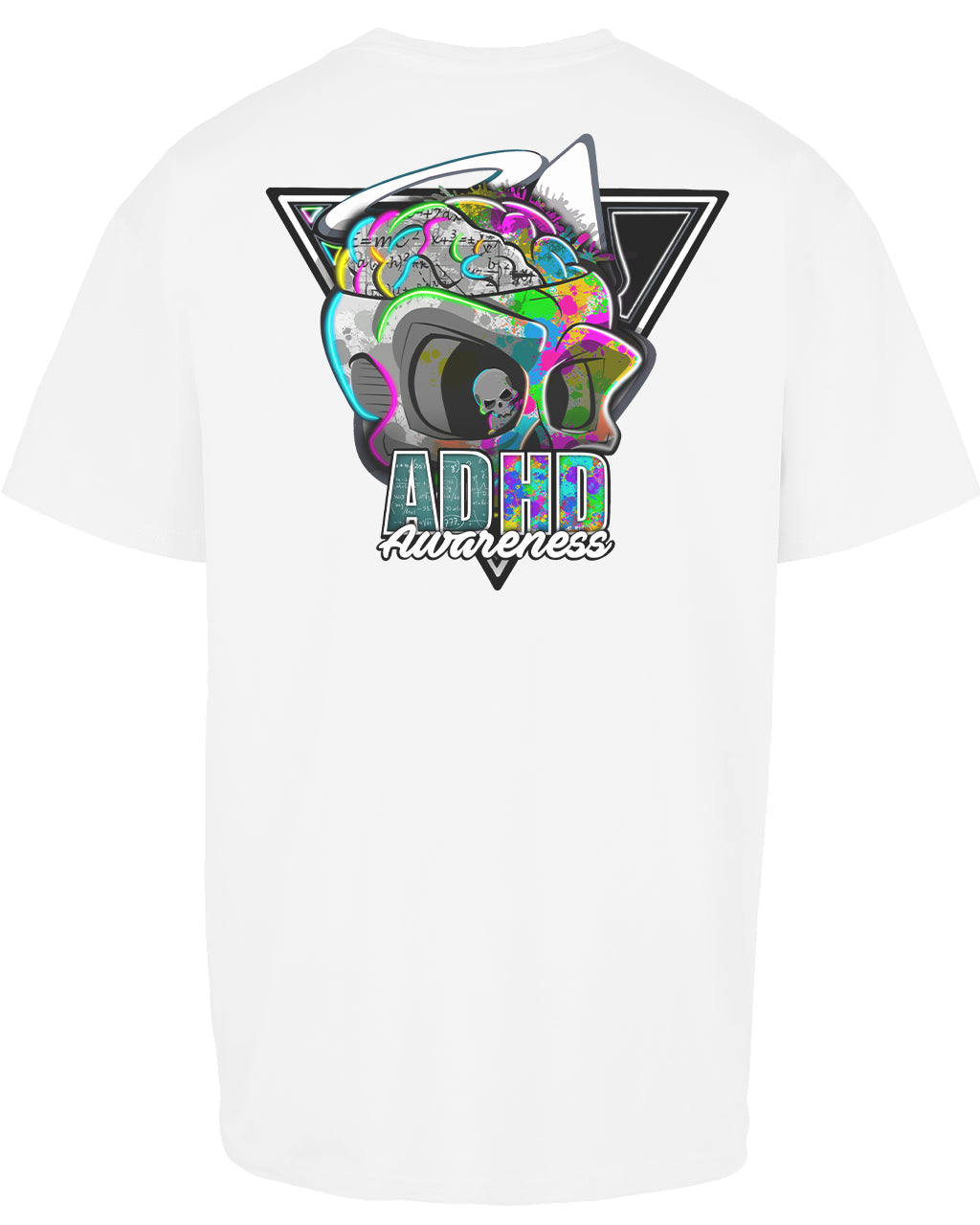 ADHD Reworked Back Oversized T-Shirt / Neurodiversity Awareness