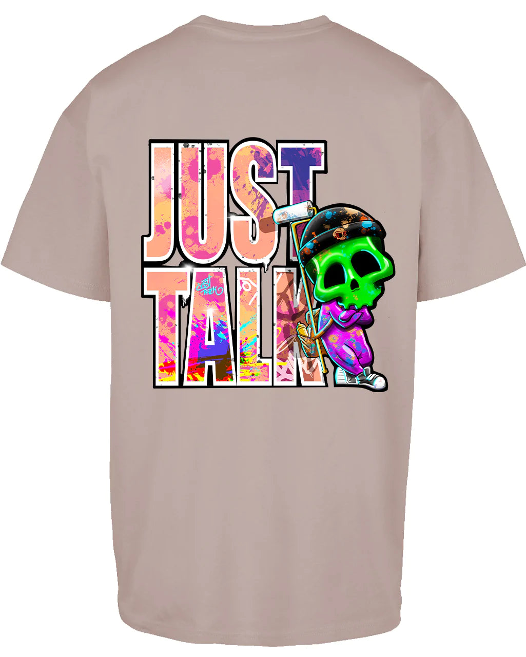 Just Talk Street A-Wear Oversized T-Shirt / Mental Health Awareness