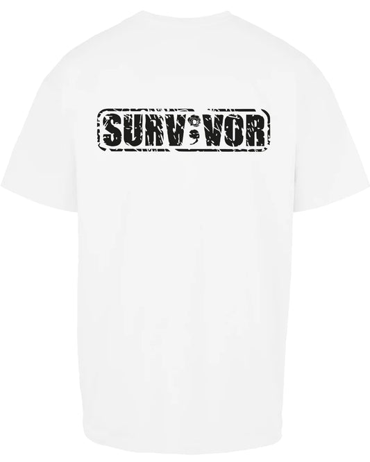 Survivor Black Suicide Awareness Oversized T-Shirt