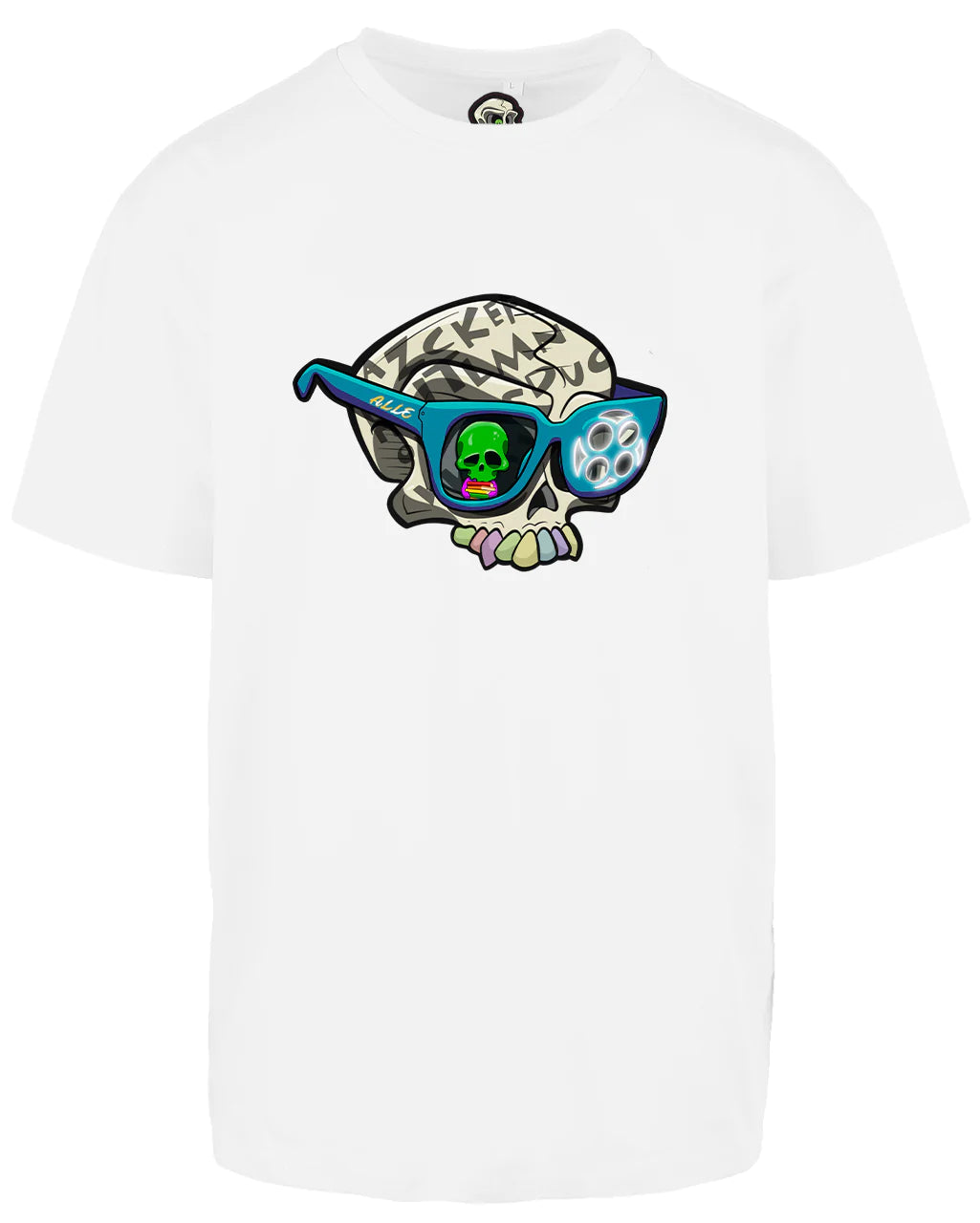 Dyslexia Skull Oversized T-Shirt / Mental Health Awareness