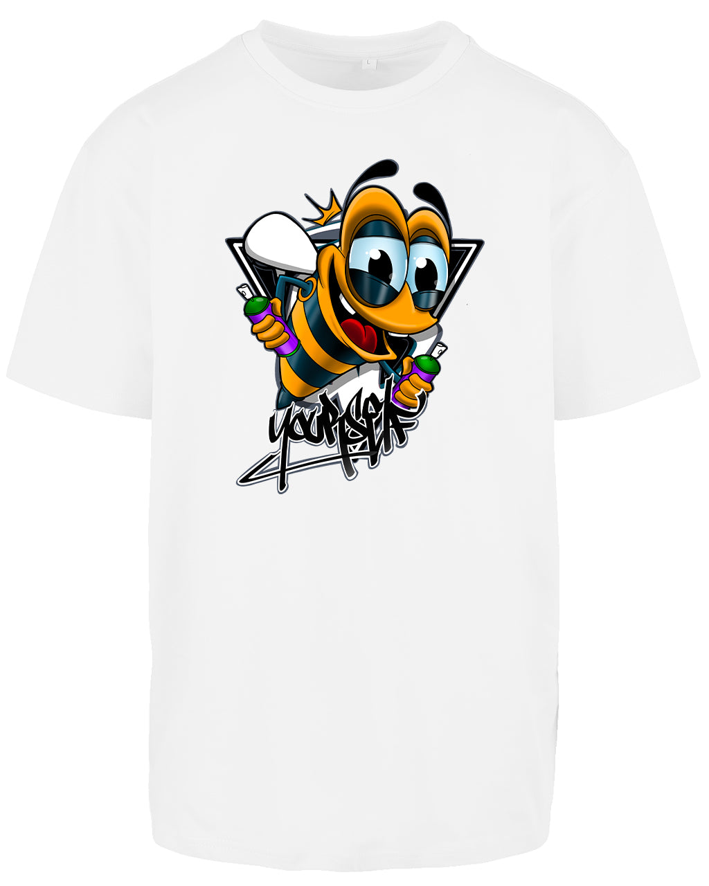 Bee Yourself Front Oversized T-Shirt / Mental Health Awareness