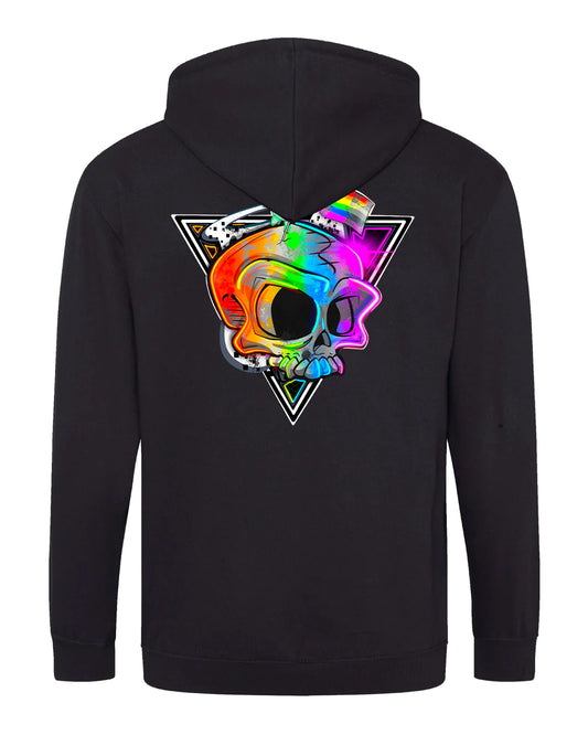 Pride Skull Logo Zipped Hoodie / Awareness