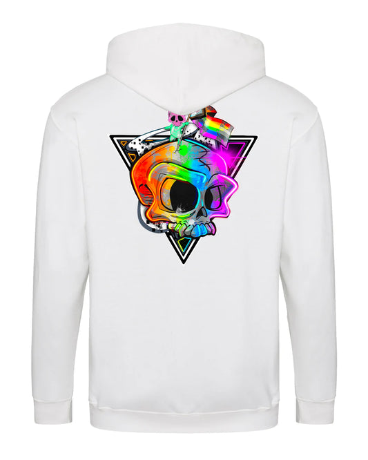 Pride Skull Logo Zipped Hoodie / Awareness