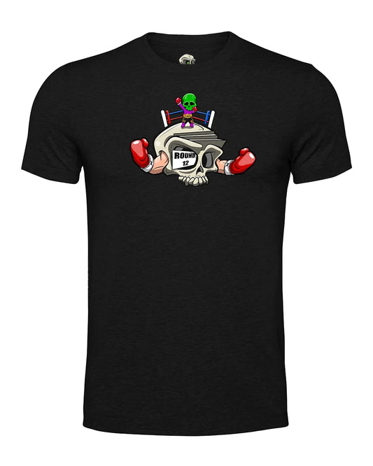 Boxing Skull Mental Health Awareness T-Shirt By Unsubtle Skulls