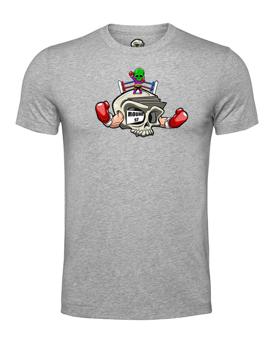 Boxing Skull Mental Health Awareness T-Shirt By Unsubtle Skulls