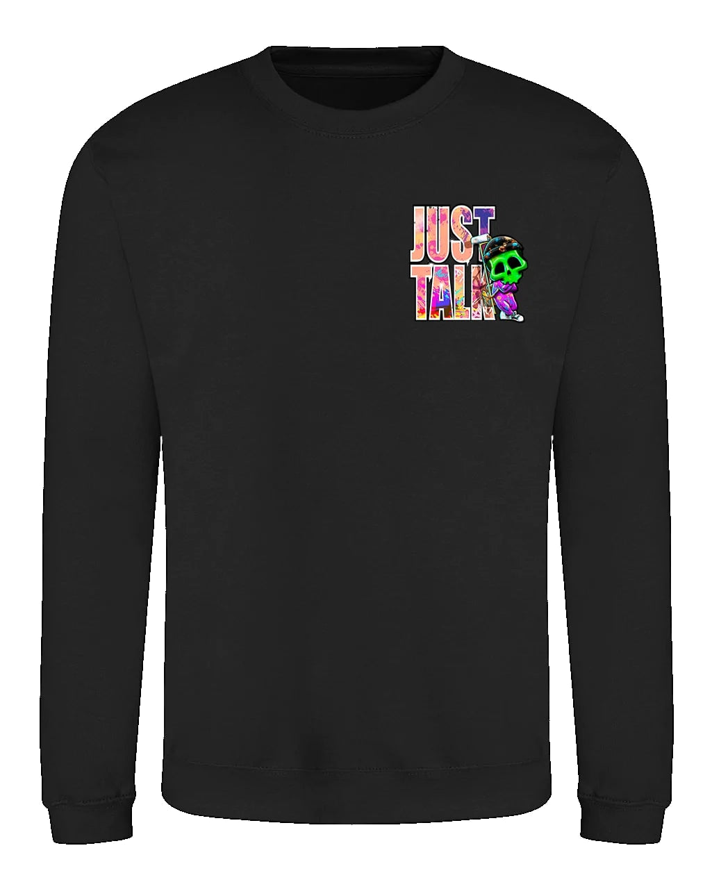 Just Talk Street Mental Health Awareness Sweater By Unsubtle Skulls