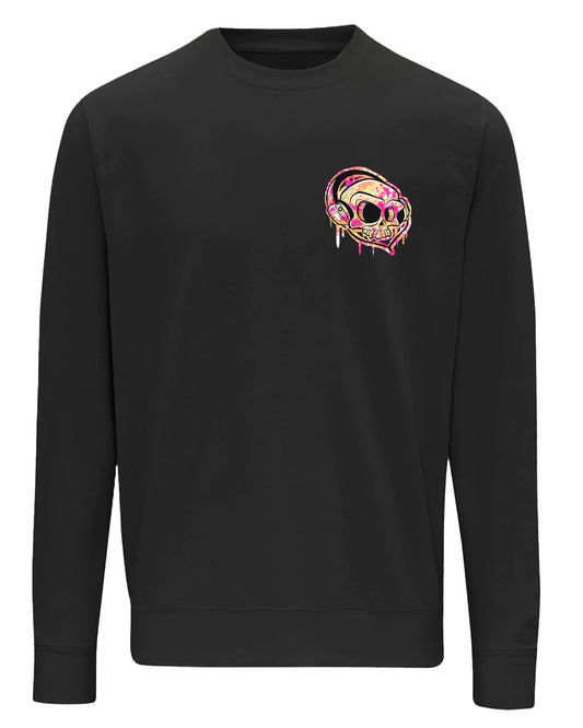 Headphones Skull Mental Health Awareness Sweater By Unsubtle Skulls