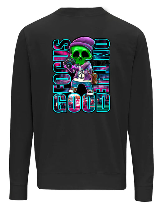 Focus On The Good Sweater By Unsubtle Skulls