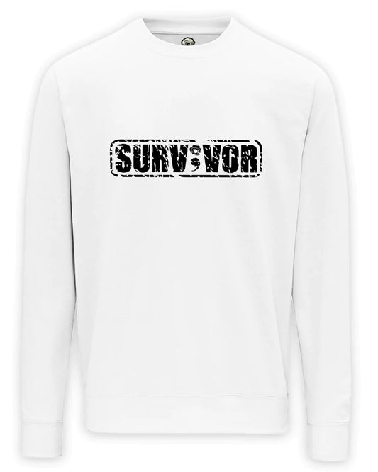 Survivor Black Addiction Recovery Awareness Sweater By Unsubtle Skulls