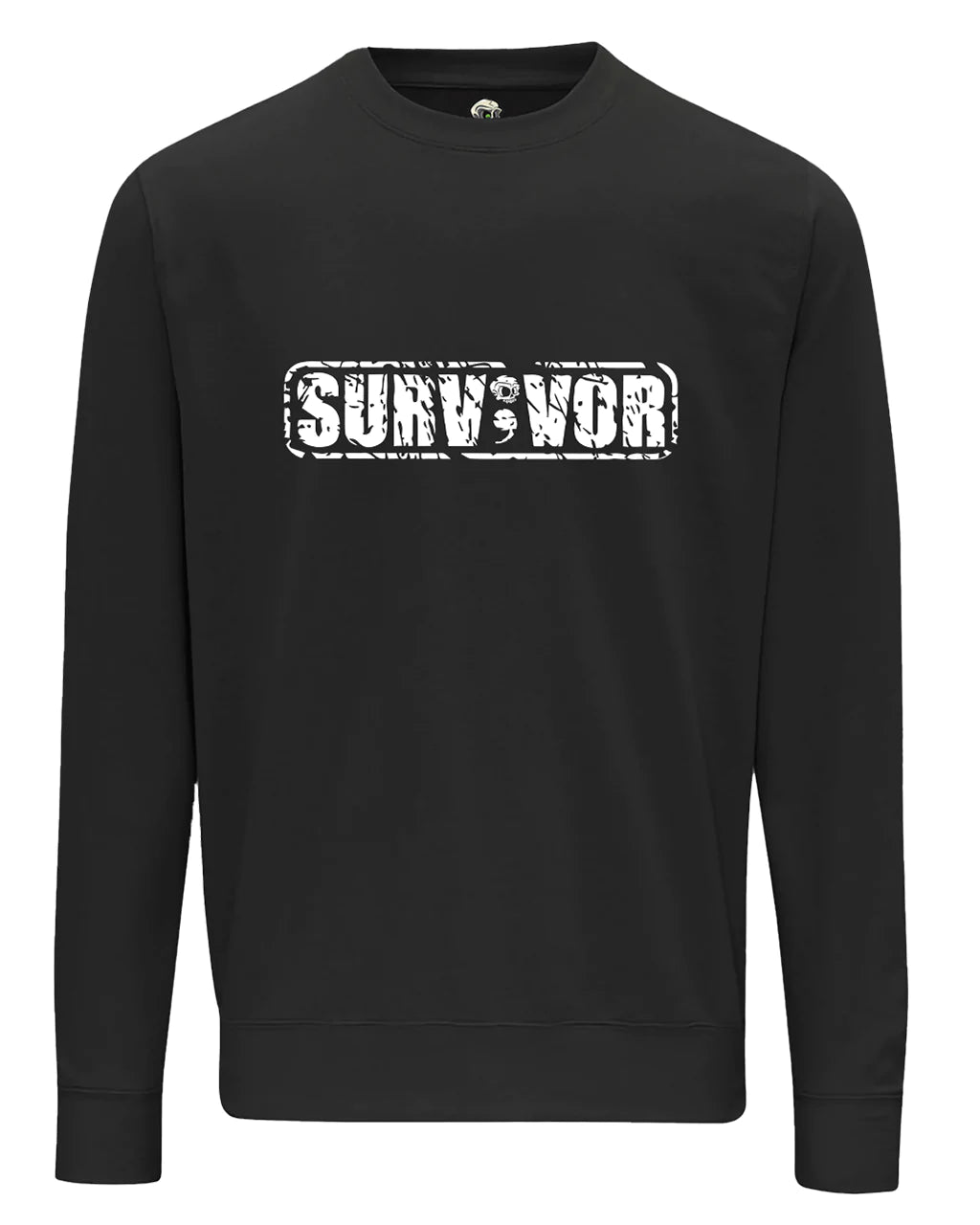 Survivor White Addiction Recovery Awareness Sweater By Unsubtle Skulls