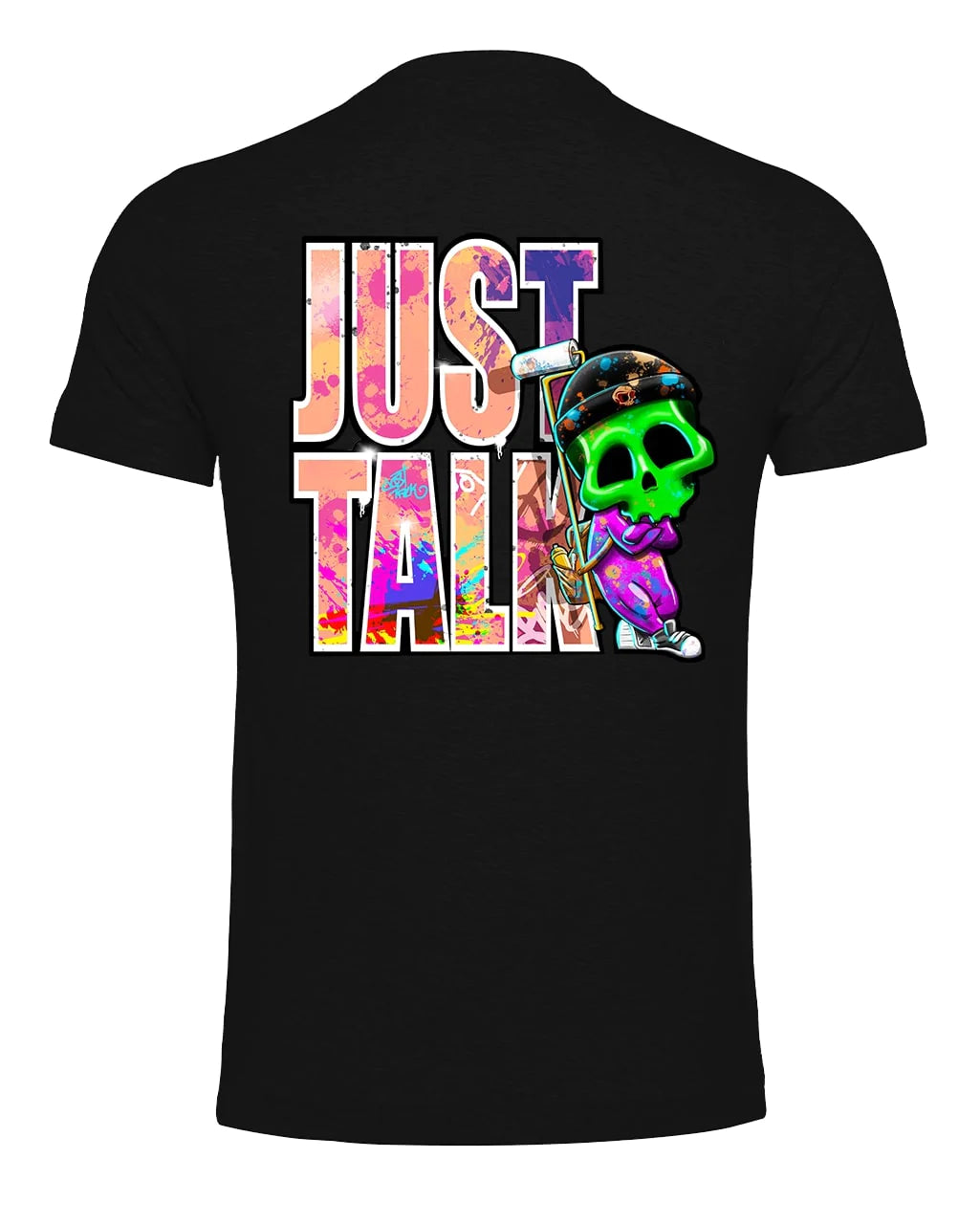 Just Talk Street Aware Mental Health Awareness T-Shirt By Unsubtle Skulls