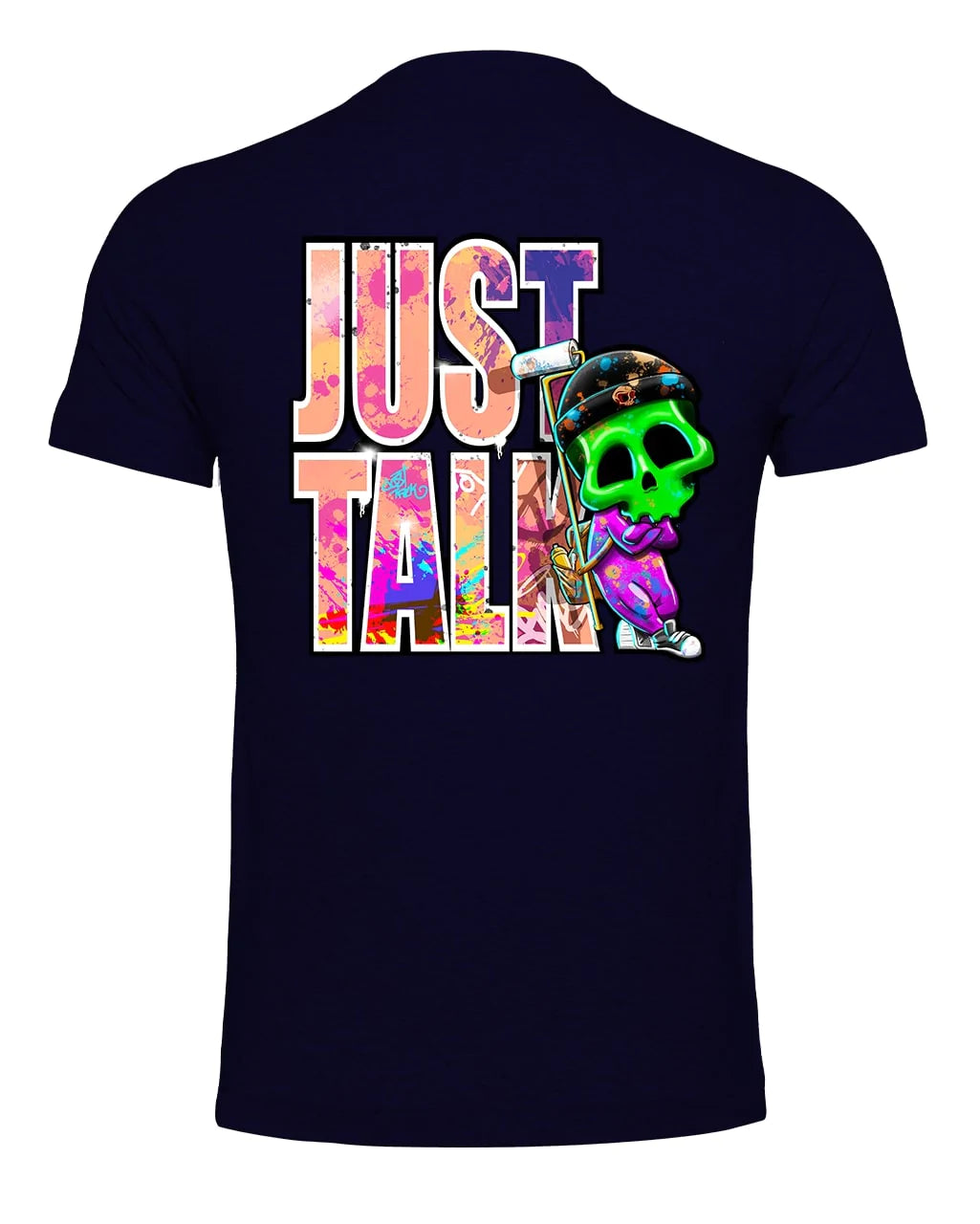 Just Talk Street Aware Mental Health Awareness T-Shirt By Unsubtle Skulls