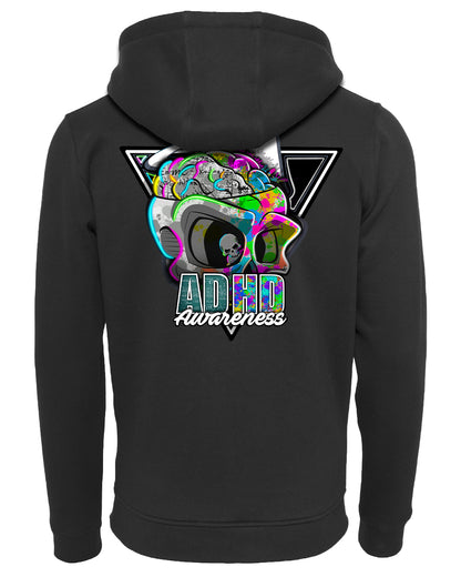 ADHD Reworked Zipped Hoodie / Neurodiversity Awareness