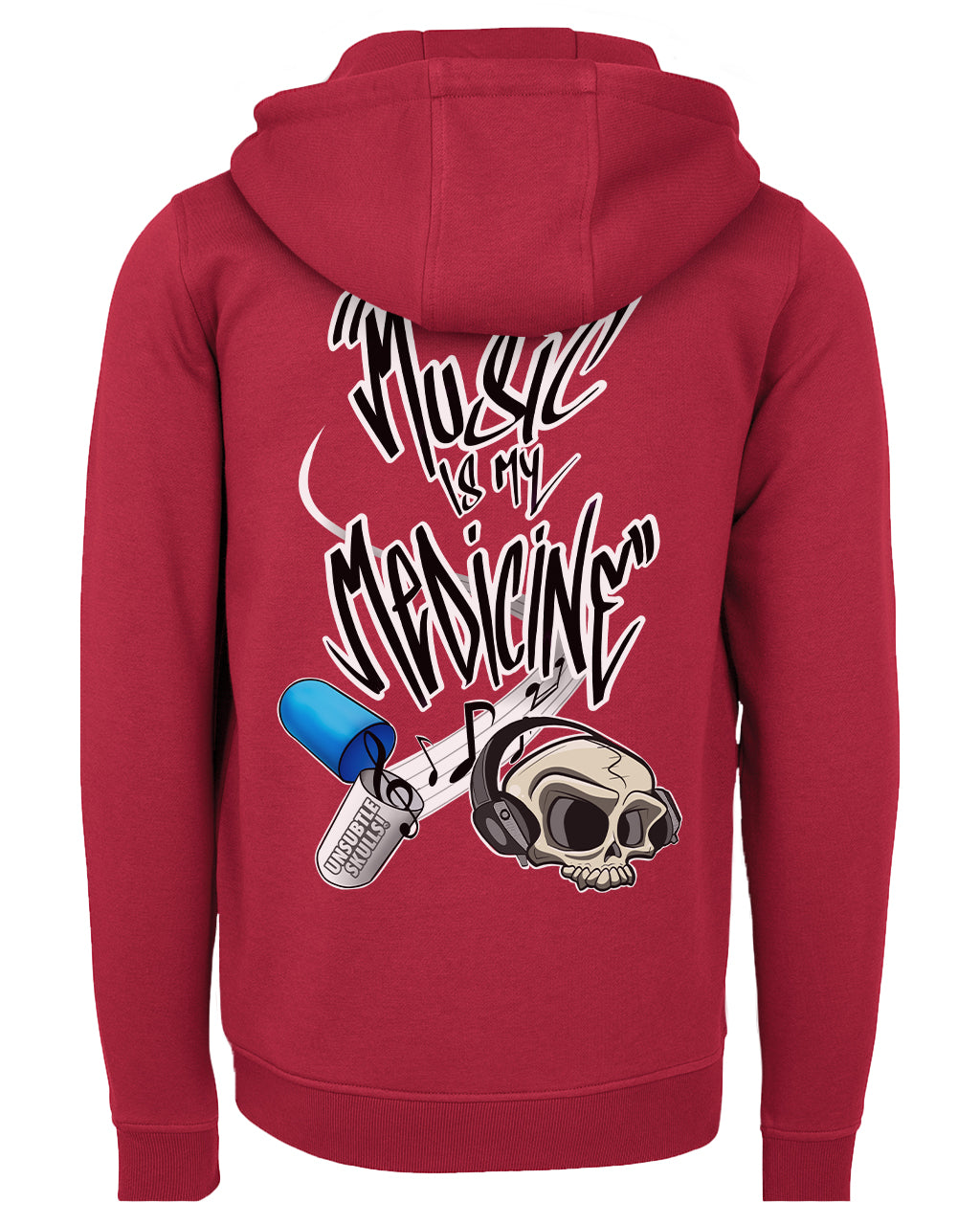 Music Is My Medicine Zipped Hoodie / Mental Health Awareness